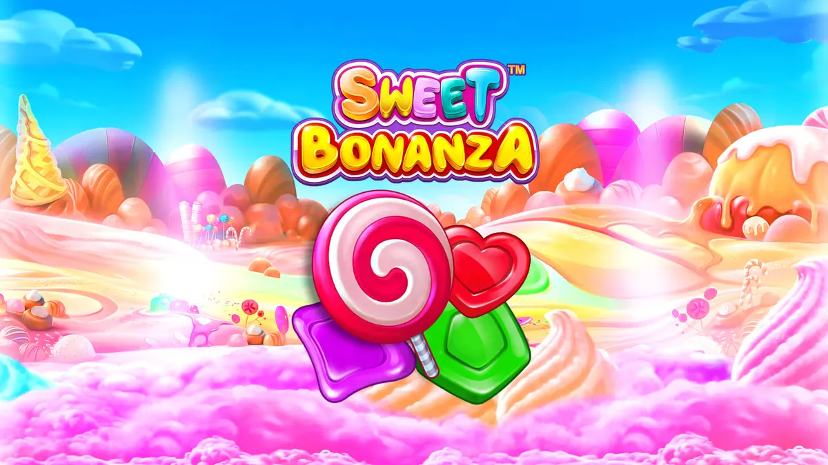 Sweet Bonanza candy slot game banner